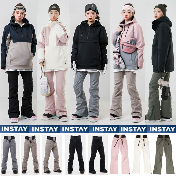 INSTAY韩国滑雪裤喇叭形