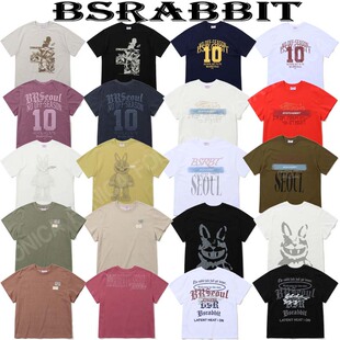 2627BSRABBIT滑雪打底衫长款男女款短袖半袖T恤卫衣白紫绿黑彩色