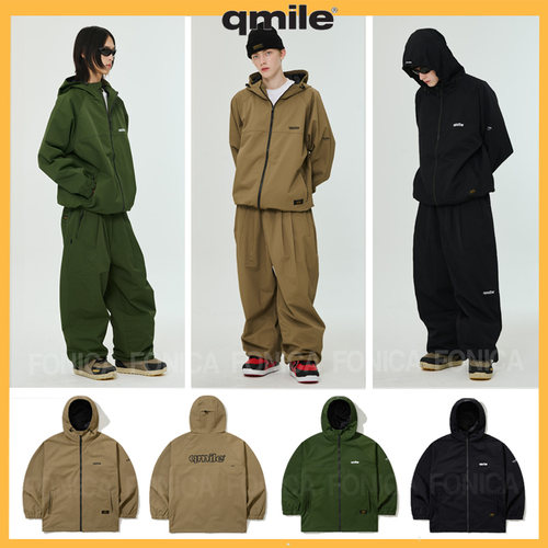 QMILE韩国滑雪服衣防水单板拉链
