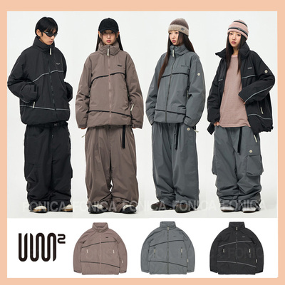 USS2韩国滑雪服防水立领拉链保暖