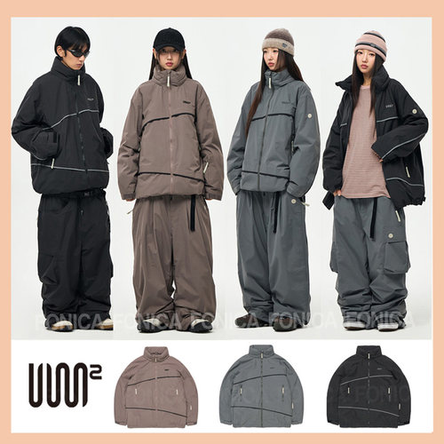 USS2韩国滑雪服防水立领拉链保暖