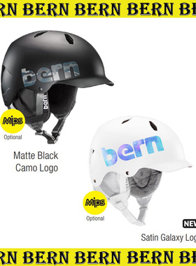 2526BERN美国韩国滑雪头盔单双板男女款亚洲版白黑色保暖防寒MIPS