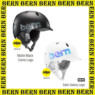 2526BERN美国韩国滑雪头盔单双板男女款亚洲版白黑色保暖防寒MIPS