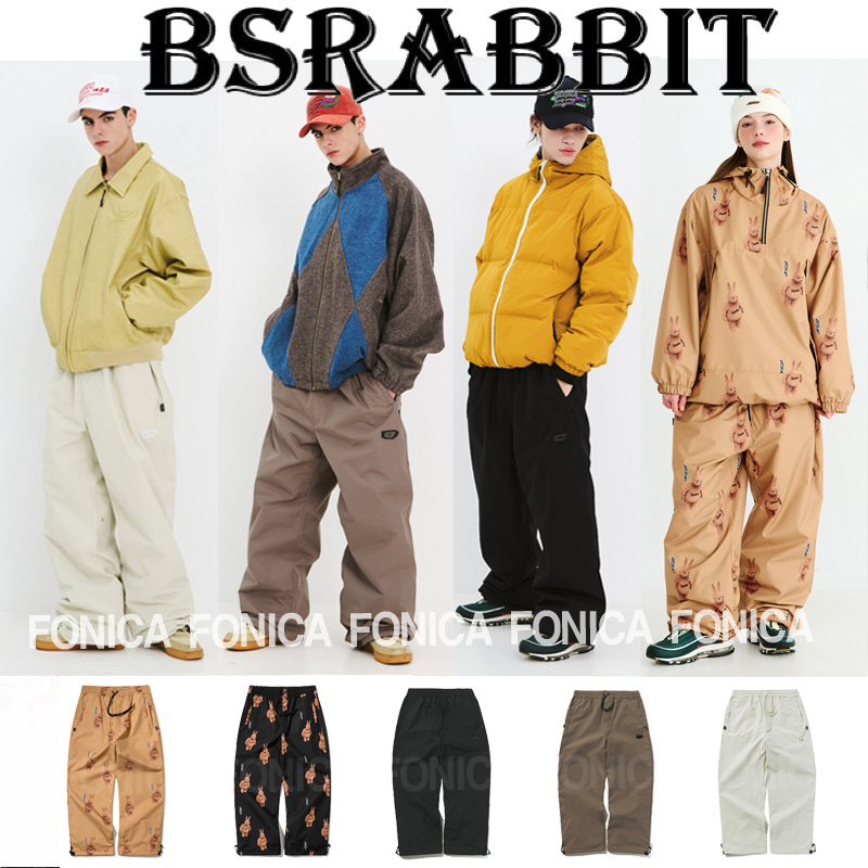 滑雪裤BSRABBIT超级宽松肥大