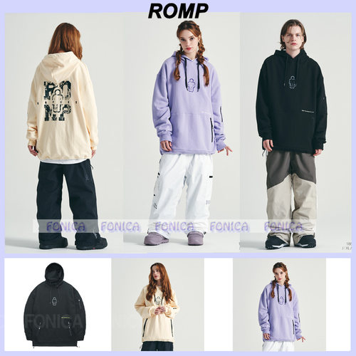 ROMP滑雪卫衣保暖紫色单板防寒