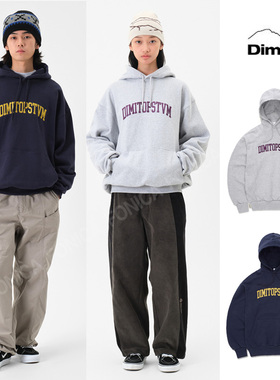 24DIMITO韩国长款滑雪卫衣打底衫连帽男女款单板双板白色军绿色