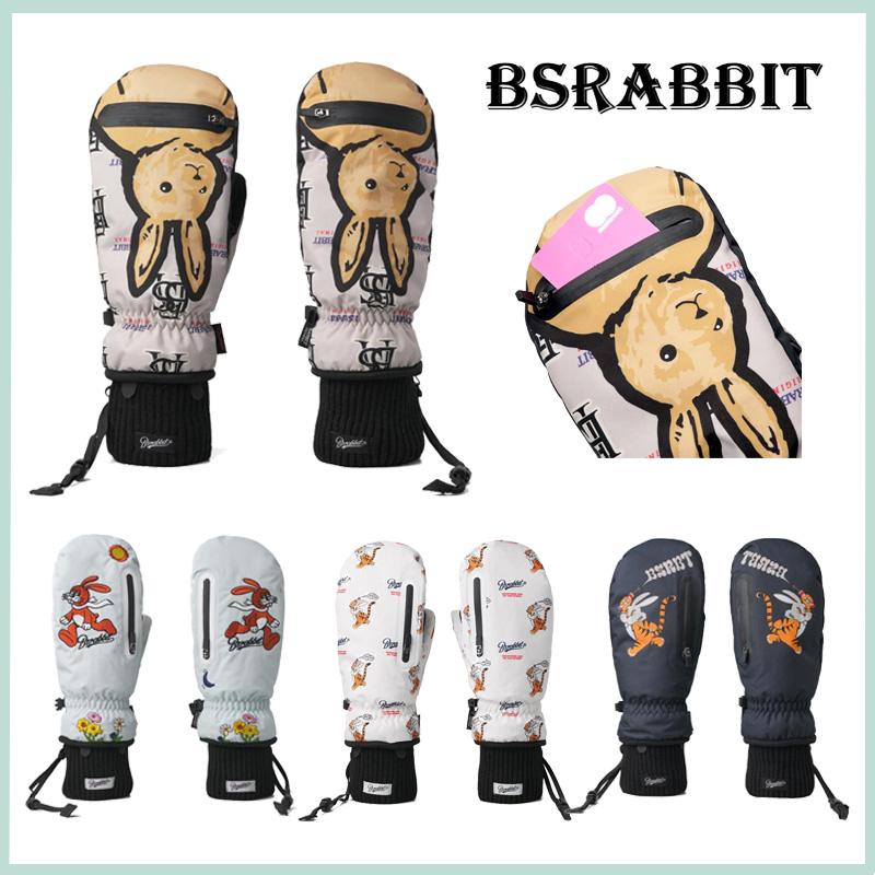 BSRABBIT滑雪手套男女款保暖防水