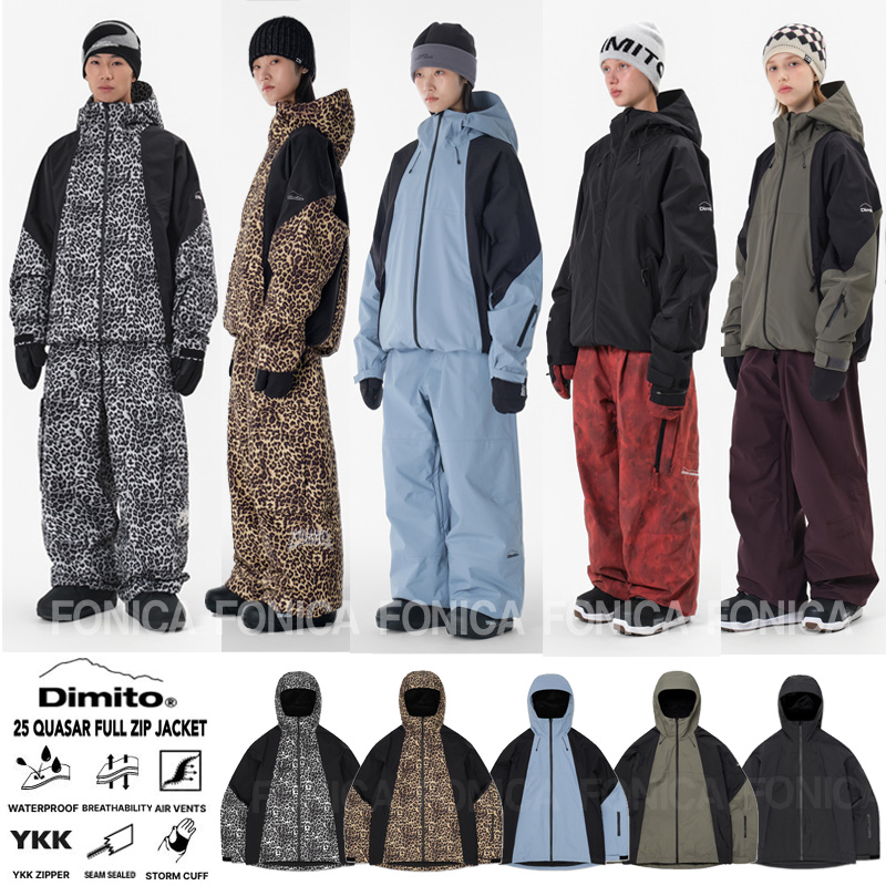 DIMITO防水韩国滑雪服单板开衫