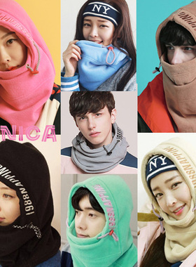 NAPPING韩国正品新款滑雪围巾脖连帽护脸口罩防风寒保暖包邮户外