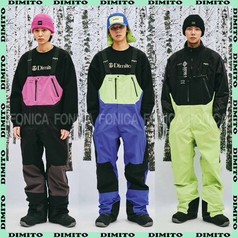 2122DIMITO新款韩国滑雪背带裤衣服防水风透气耐磨NXL BIB PANTS