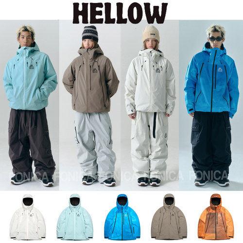 HELLOW韩国滑雪服防水保暖加棉2L