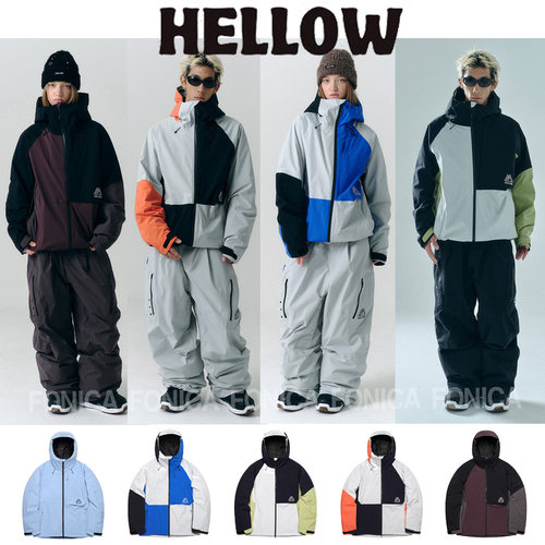 HELLOW韩国滑雪服防水保暖加棉