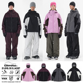 2526DIMITO韩国滑雪服衣连帽开衫 男女款 单板双板防水LEVEL防风3L