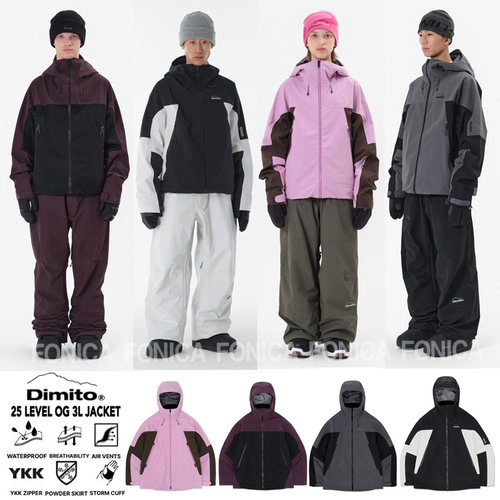 DIMITO韩国滑雪服单板防水LEVEL