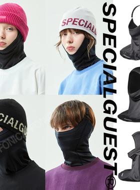 24SPECIALGUEST韩国防寒透气V脸小脸带发带弹力舒服黑色