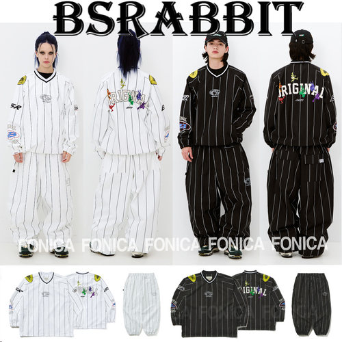 BSRABBIT滑雪服防水单板套头白色