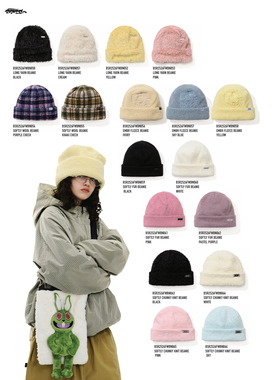 2526BSRABBIT韩国滑雪帽针织卷边帽子保暖单板双板男女同款兔子