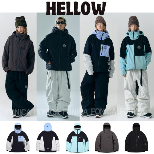 HELOW韩国滑雪服防水保暖单板2L
