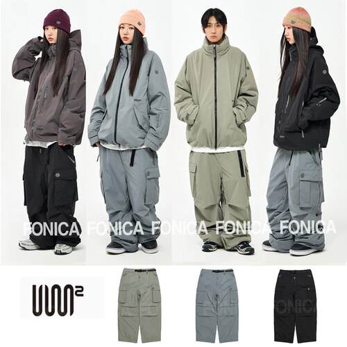 单板滑雪裤4USS2宽松肥大薄荷色