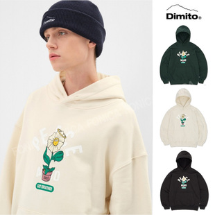 24DIMITO韩国长款滑雪卫衣打底衫连帽男女款单板双板绿色乳白色