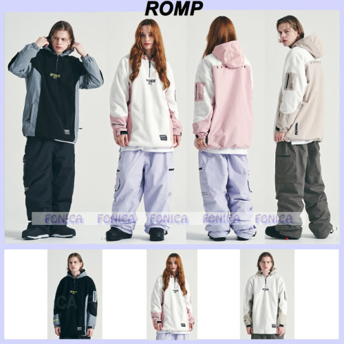 ROMP滑雪卫衣男女款单板套头连帽
