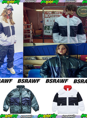 BSRABBIT韩国滑雪服男女款单双板防水风加棉厚黑白红绿色衣裤