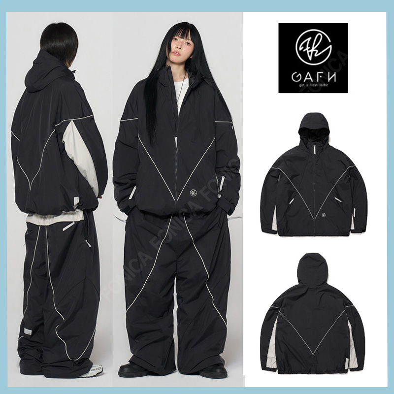 GAFH韩国滑雪服防水单板加棉保暖
