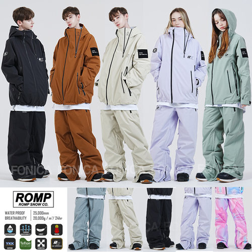 ROMP韩国滑雪裤男女款单板防水