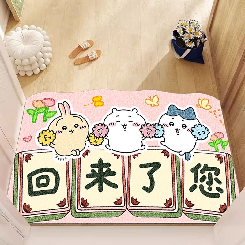 乌萨奇卡通入户地垫防滑脚垫