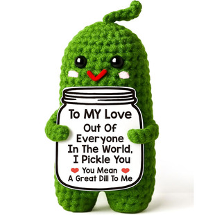 Handmade Crochet Pickles  My Love Anniversary Birthday Gifts