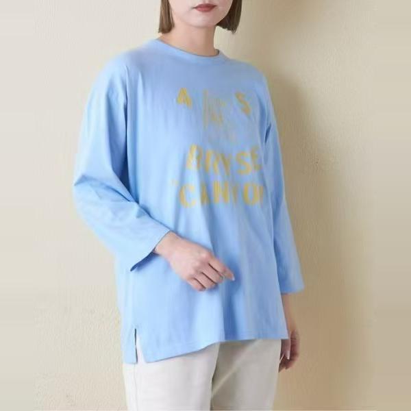 45r外贸原单方糖新款卡通字母印花宽松纯棉圆领T恤女cube sugar