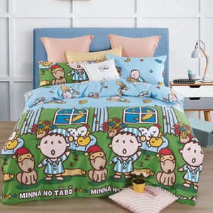 爱家家纺 全棉印花卡通枕套 纯棉枕袋 枕芯防护套 多花型可选