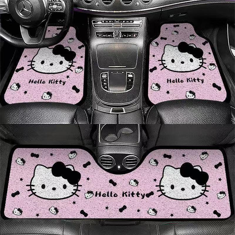 卡通可爱hellokitty汽车脚垫地毯