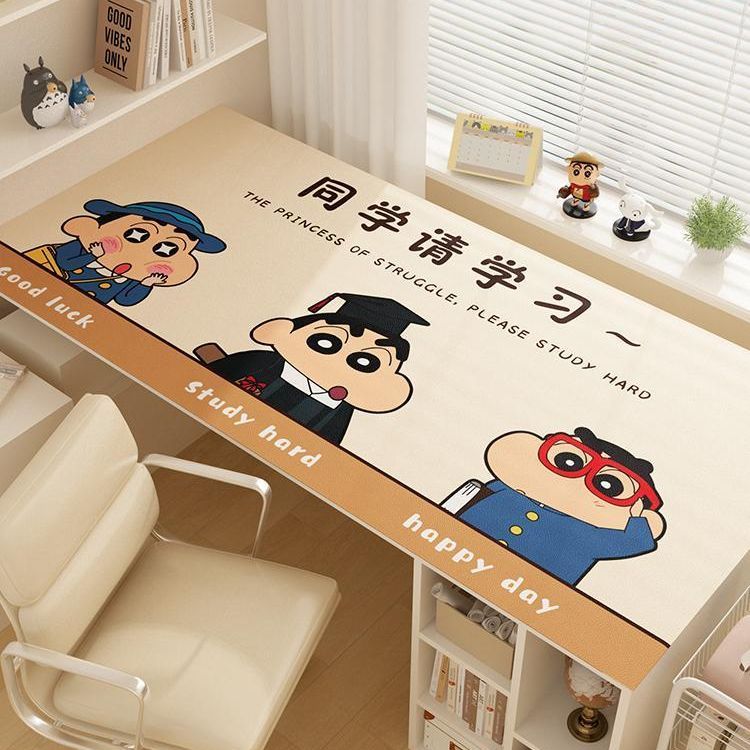 蜡笔小新学习桌垫防水卡通电脑办