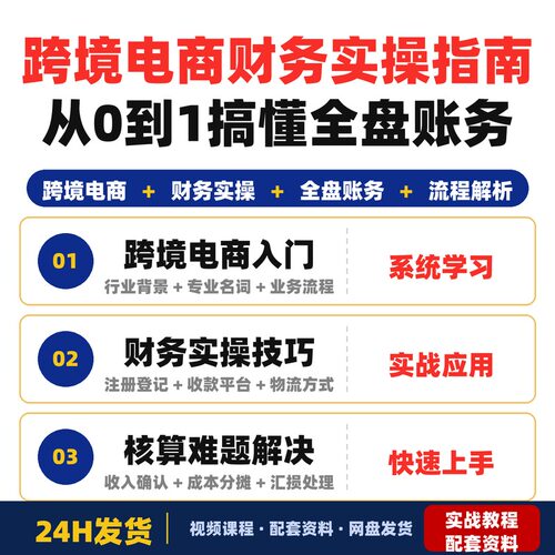 跨境电商财务实操指南全套教程带你从0到1搞懂跨境电商全盘账务