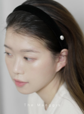 Manggis Judy复古少女感新款休闲可爱法式高颅顶丝绒发箍头箍
