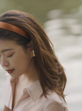 Manggis Glossy法式多色缎面光泽感优雅宽边纯色发箍头箍百搭气质