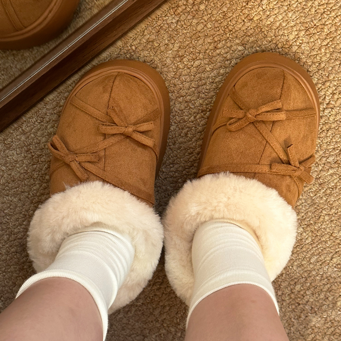 包头棉拖鞋女外穿懒人半拖棉鞋