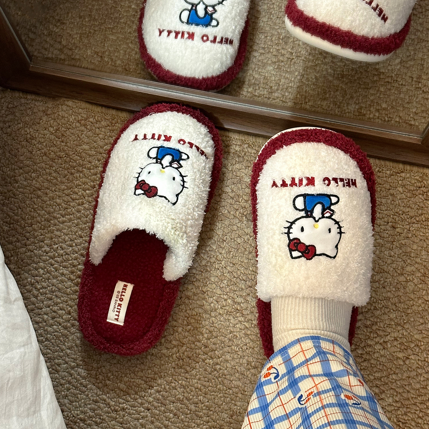 防滑保暖拖鞋女冬季可爱棉拖