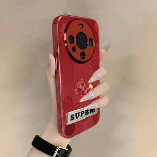 红纹福马适用华为mate80pro手机壳m60新款 pura70荣耀magic8女50红色p40高级感30喜庆p70马年nova14小众400