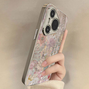 适用华为pura80pro手机壳新款 m60女50艺术p40高级感30复古p70蝶心绮梦nova14小众400 mate70荣耀magic7新中式