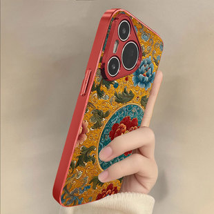 宫韵繁花适用华为pura80pro手机壳m60新年款 mate70荣耀magic8女50红色p40喜庆30马年p70高级感nova14小众400