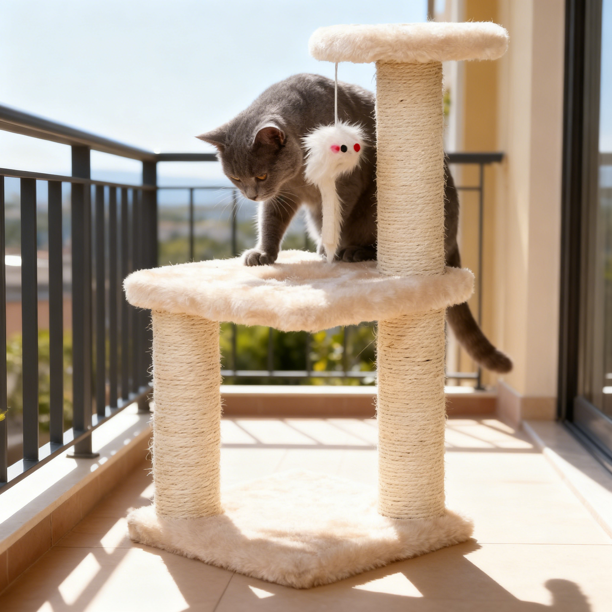 龙猫爬架大号剑麻跳台