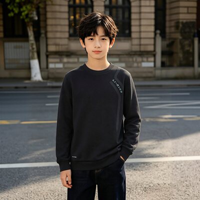 李宁运动儿童圆领加绒
