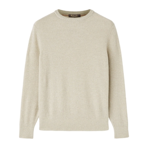 LoroPiana/诺悠翩雅男士针织衫婴儿羊绒柔软轻盈蜂巢提花新款