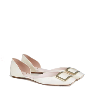 Roger Vivier/罗杰·维维亚RV女鞋漆皮Trompette Dorsay 芭蕾舞鞋