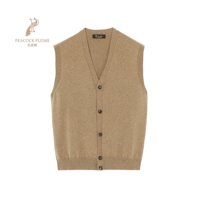 LoroPiana/诺悠翩雅男士针织衫婴儿开士米羊绒牛角扣叠穿必备新款