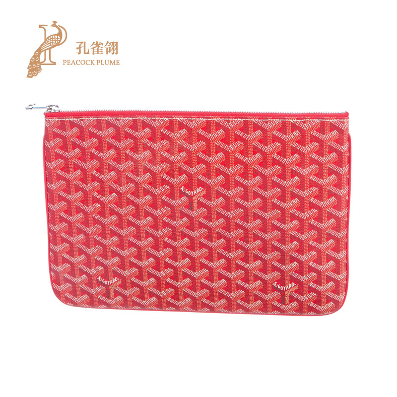 Goyard（法国）/高雅德2021新款女包戈雅时尚经典涂层帆布手拿包
