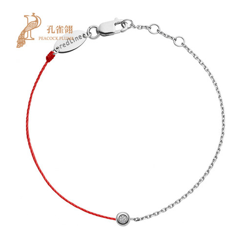 红绳女士克拉钻石手链