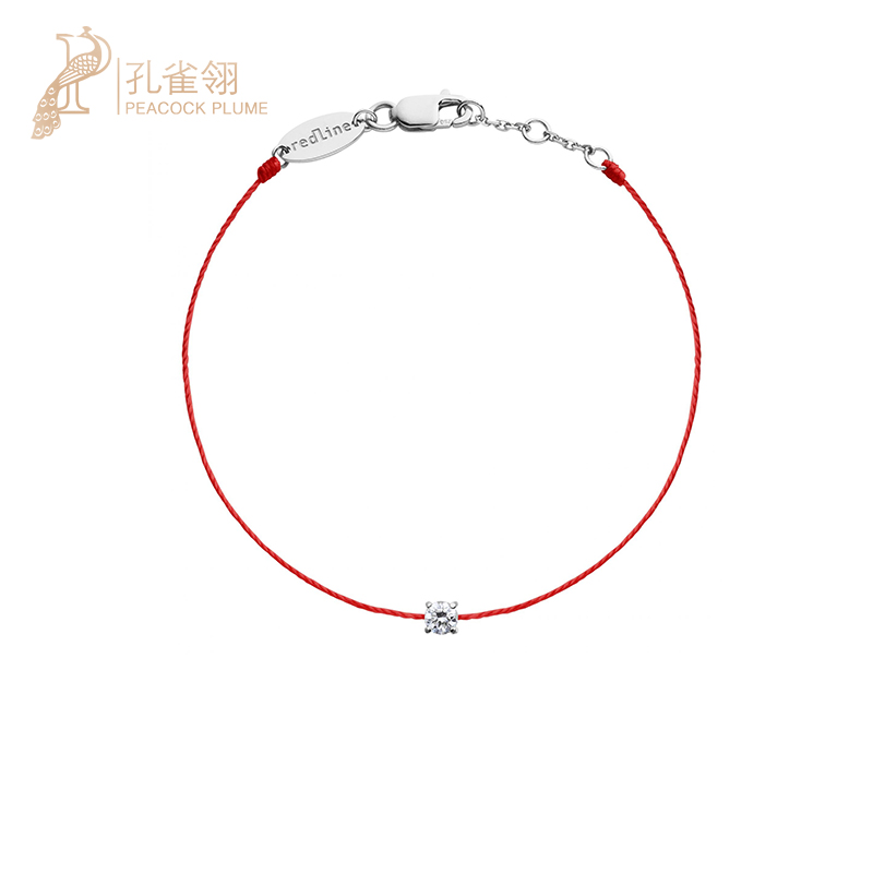 红绳女士时尚风克拉钻石手链